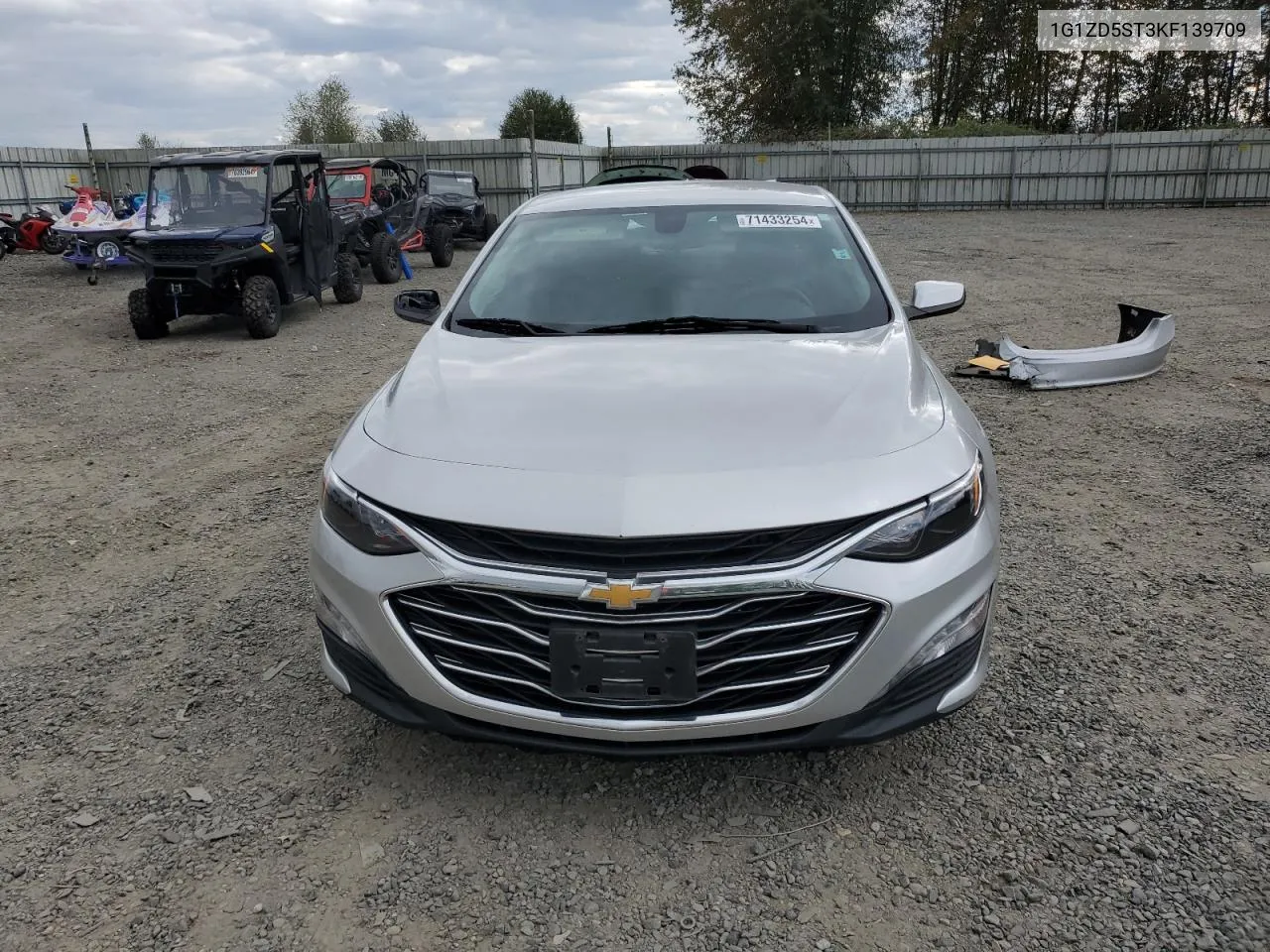 2019 Chevrolet Malibu Lt VIN: 1G1ZD5ST3KF139709 Lot: 71433254