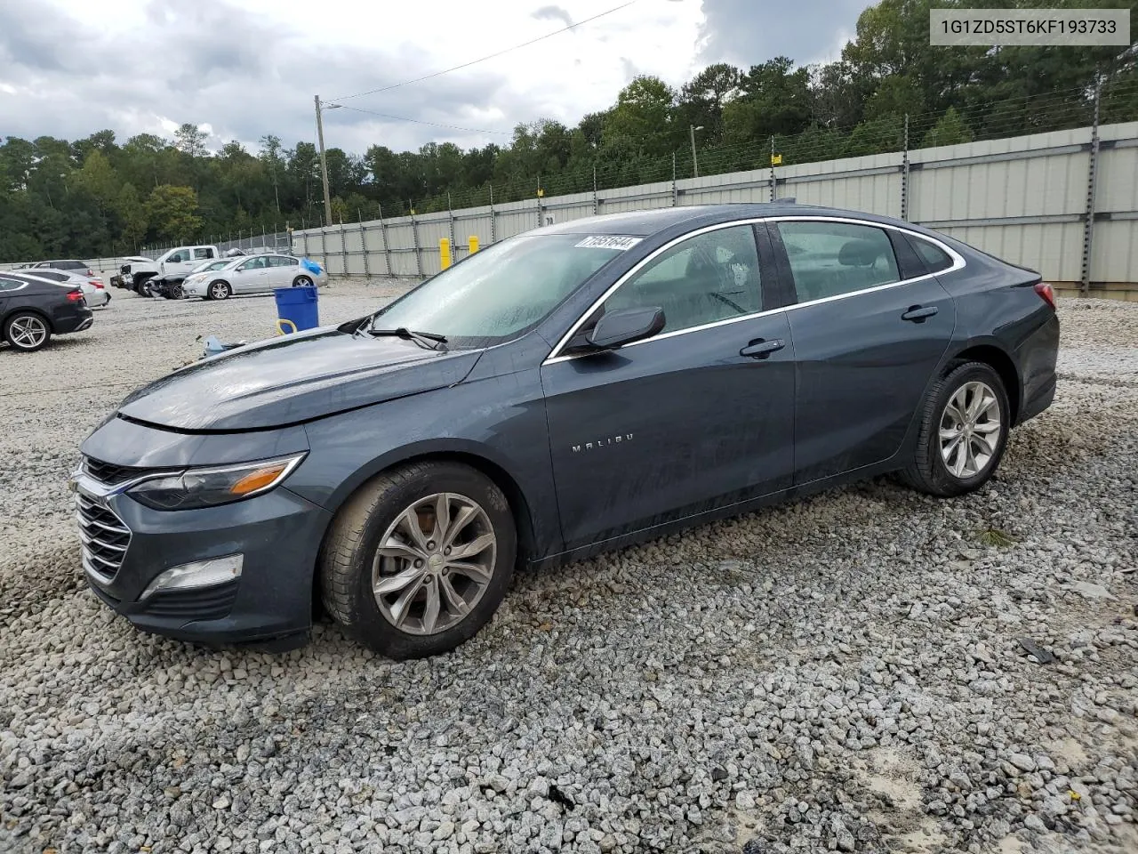 2019 Chevrolet Malibu Lt VIN: 1G1ZD5ST6KF193733 Lot: 71551644