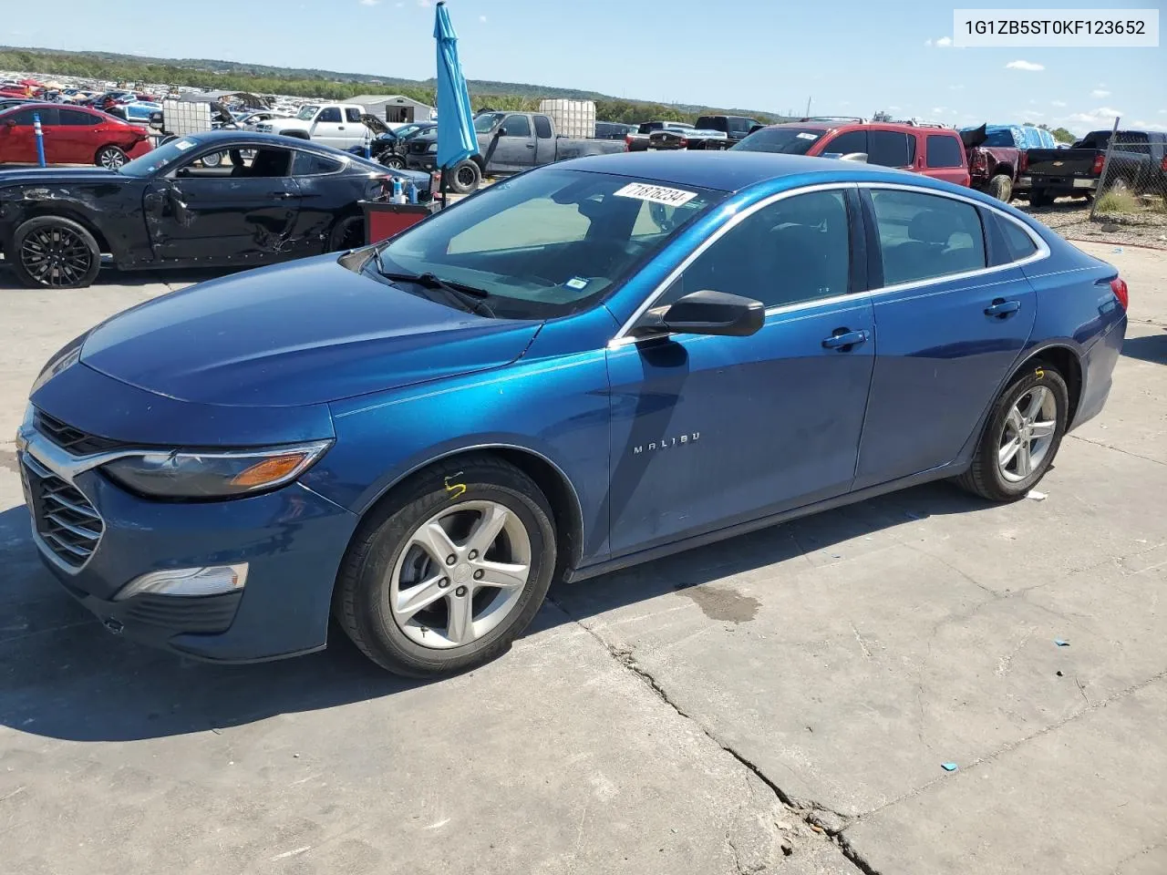 2019 Chevrolet Malibu Ls VIN: 1G1ZB5ST0KF123652 Lot: 71876234