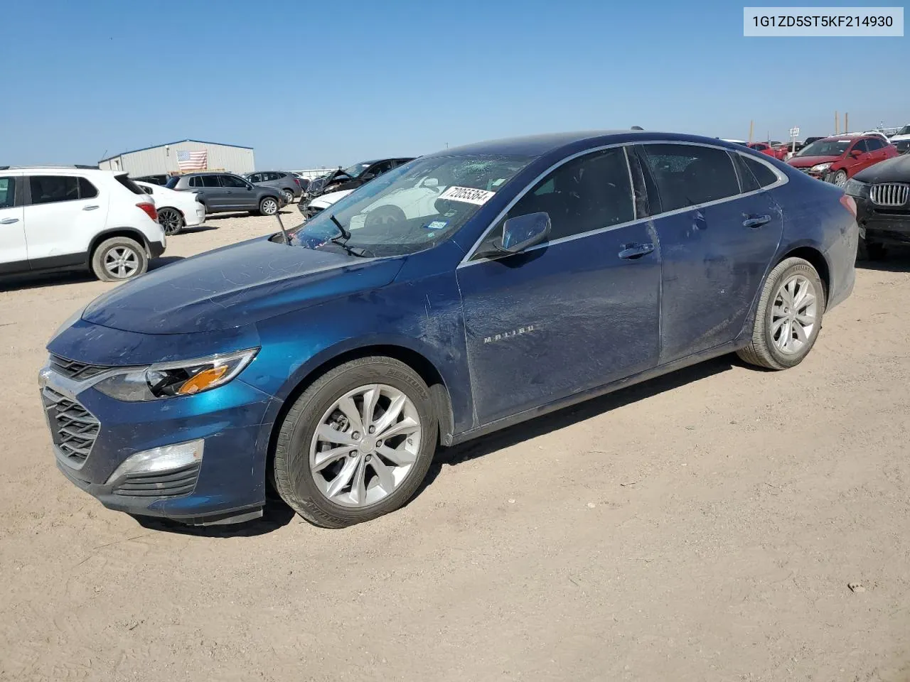 2019 Chevrolet Malibu Lt VIN: 1G1ZD5ST5KF214930 Lot: 72055364