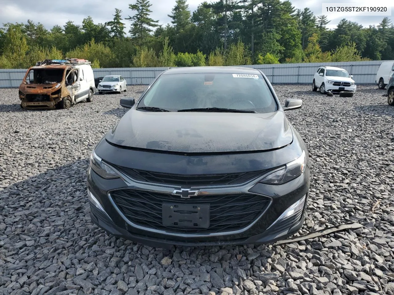 2019 Chevrolet Malibu Rs VIN: 1G1ZG5ST2KF190920 Lot: 72086034