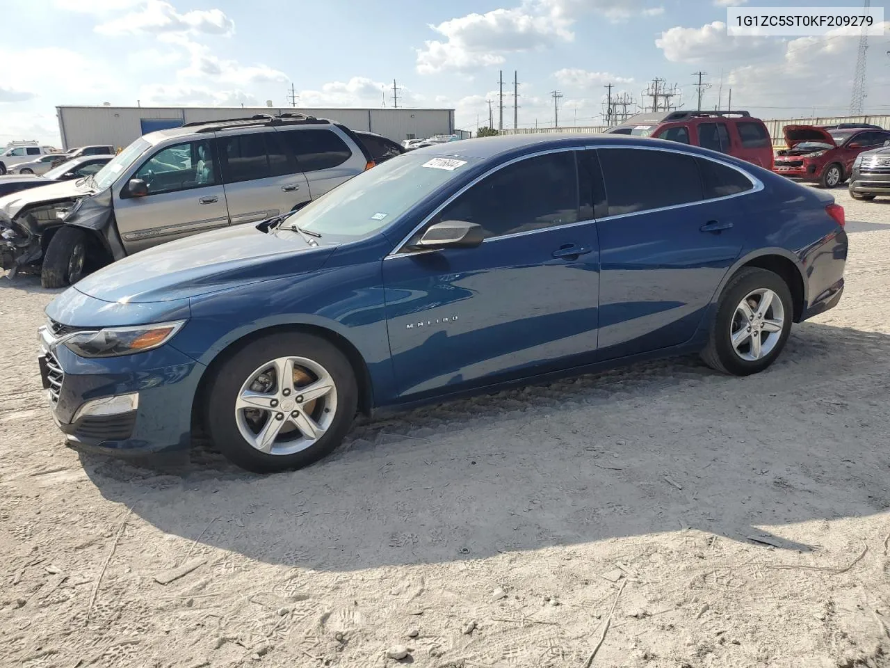 2019 Chevrolet Malibu Ls VIN: 1G1ZC5ST0KF209279 Lot: 72116844