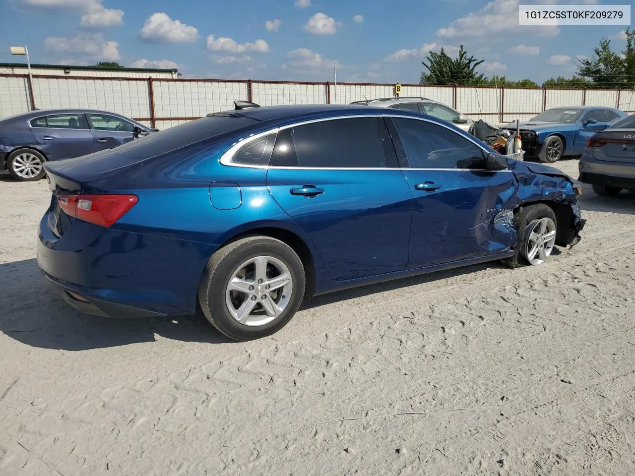 2019 Chevrolet Malibu Ls VIN: 1G1ZC5ST0KF209279 Lot: 72116844