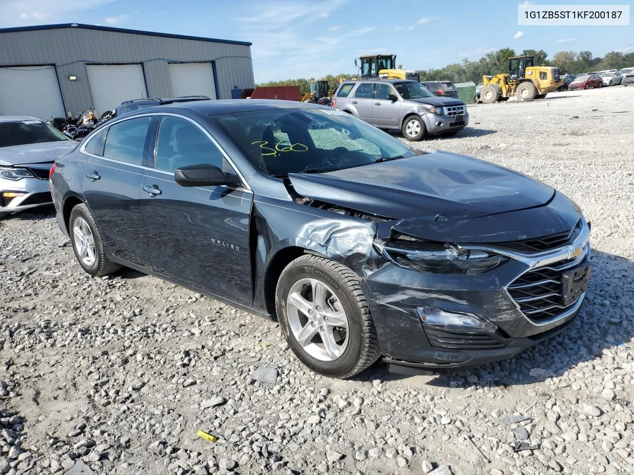 2019 Chevrolet Malibu Ls VIN: 1G1ZB5ST1KF200187 Lot: 72331474