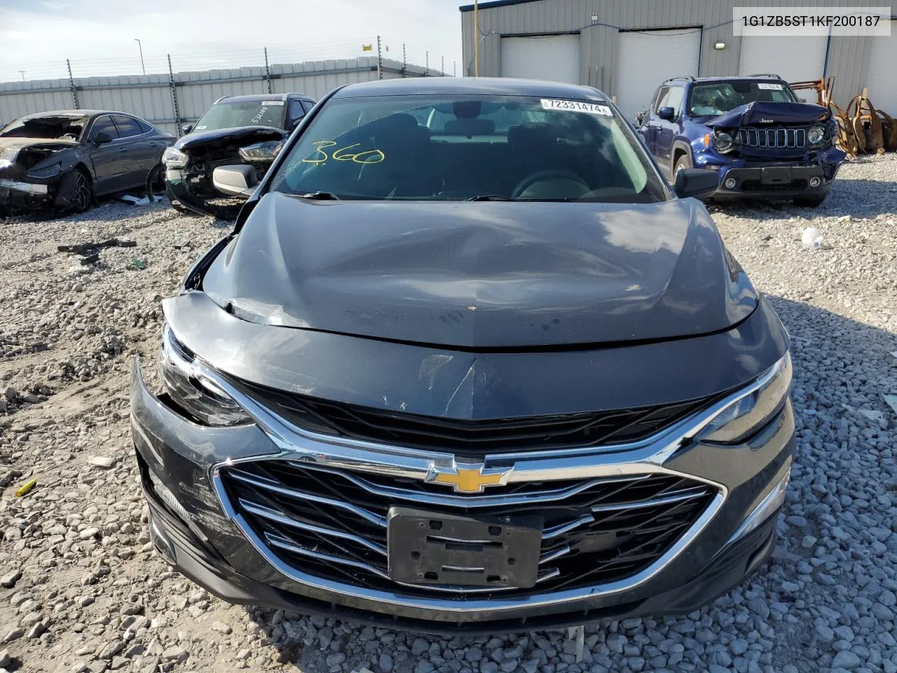 2019 Chevrolet Malibu Ls VIN: 1G1ZB5ST1KF200187 Lot: 72331474