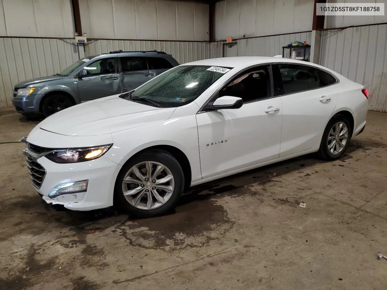 2019 Chevrolet Malibu Lt VIN: 1G1ZD5ST8KF188758 Lot: 72349734