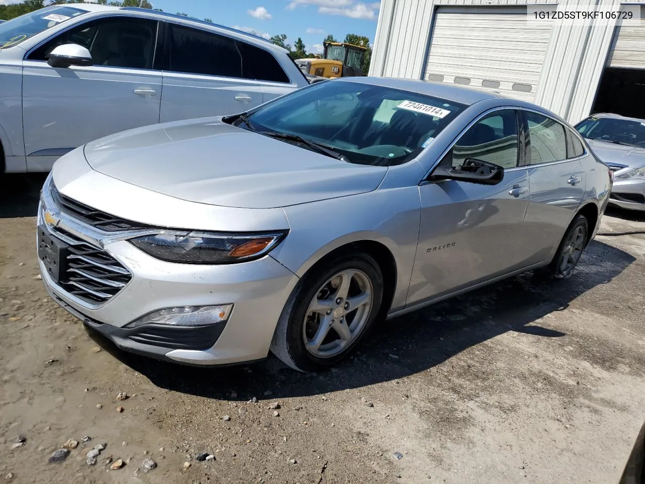 2019 Chevrolet Malibu Lt VIN: 1G1ZD5ST9KF106729 Lot: 72461014