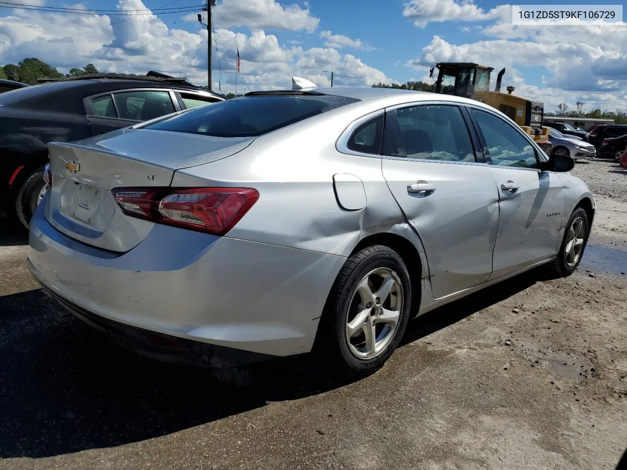 2019 Chevrolet Malibu Lt VIN: 1G1ZD5ST9KF106729 Lot: 72461014