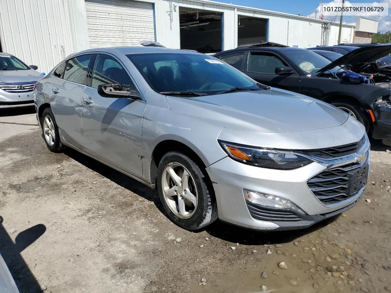 2019 Chevrolet Malibu Lt VIN: 1G1ZD5ST9KF106729 Lot: 72461014