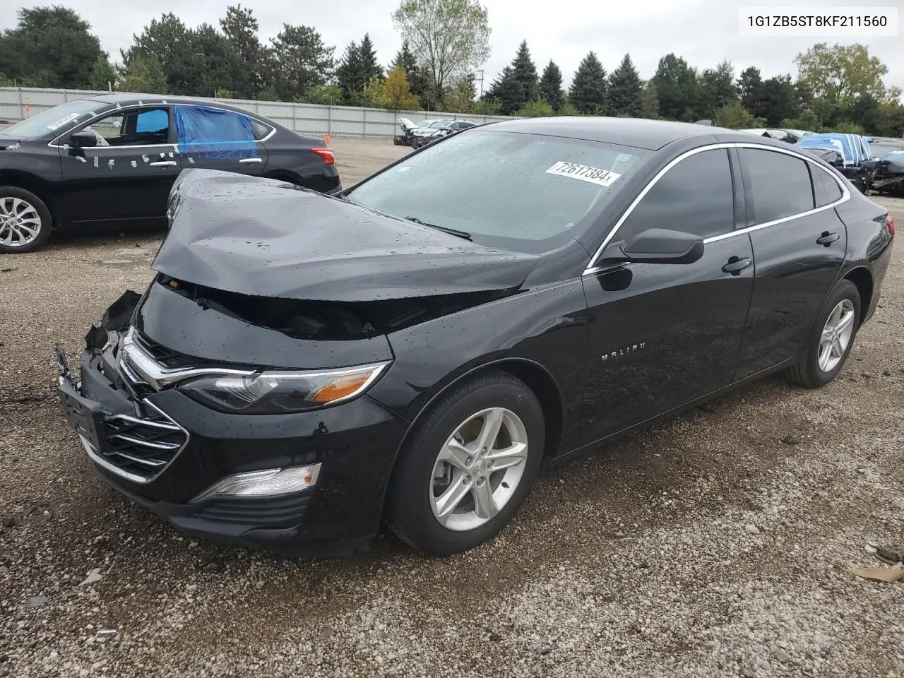 2019 Chevrolet Malibu Ls VIN: 1G1ZB5ST8KF211560 Lot: 72617384