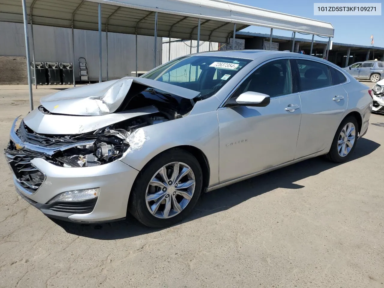 2019 Chevrolet Malibu Lt VIN: 1G1ZD5ST3KF109271 Lot: 72637354