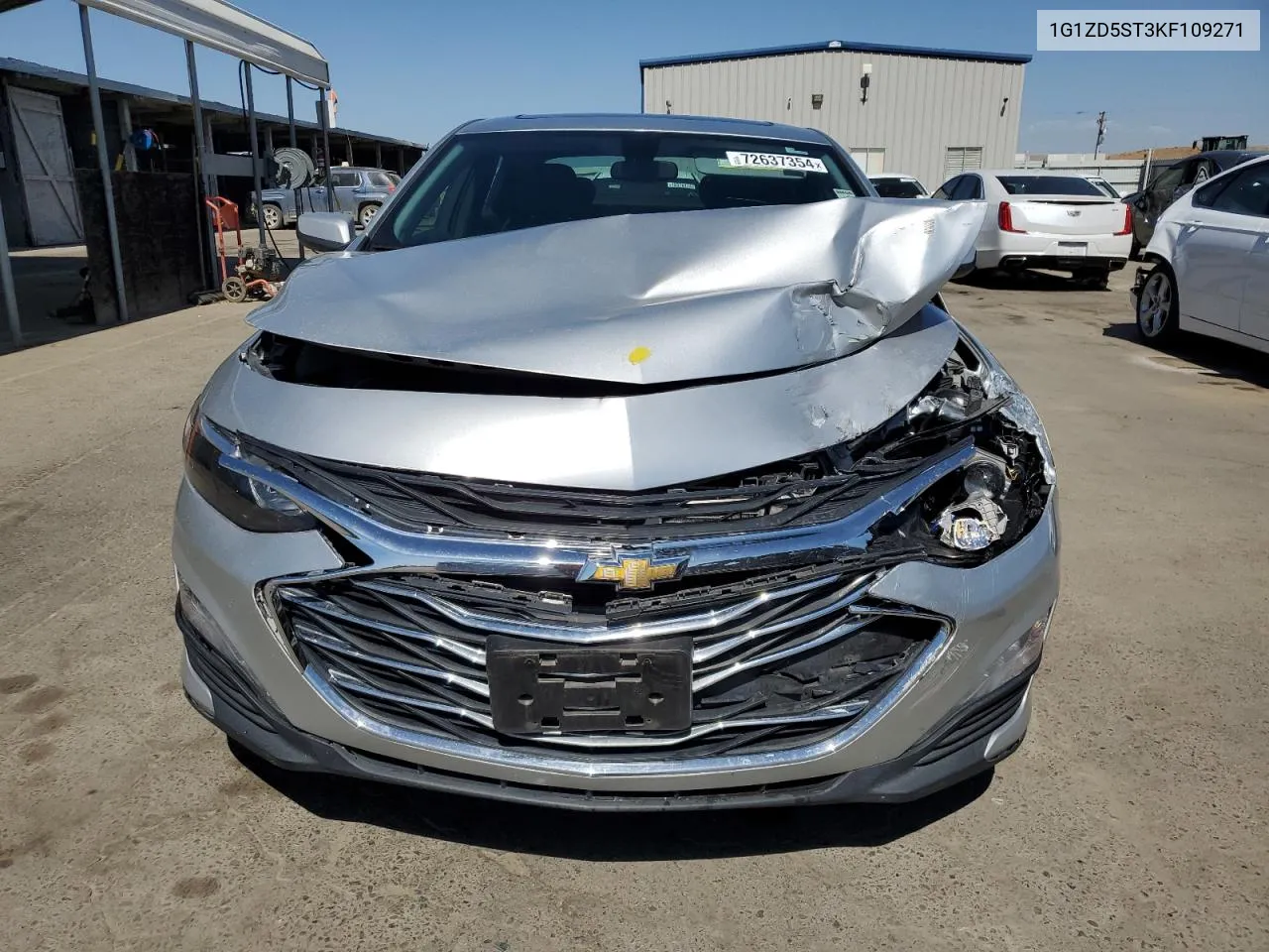 2019 Chevrolet Malibu Lt VIN: 1G1ZD5ST3KF109271 Lot: 72637354