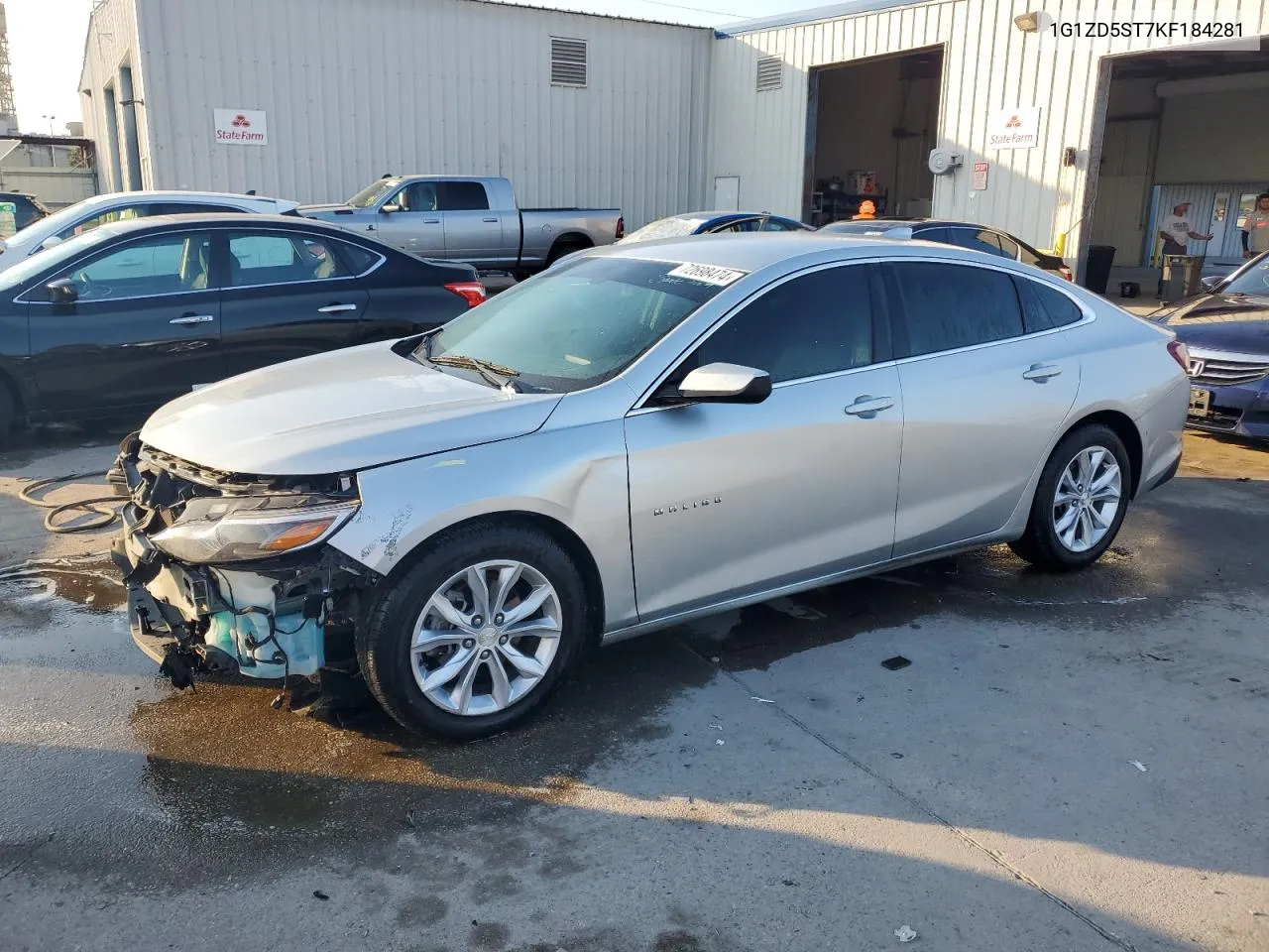 2019 Chevrolet Malibu Lt VIN: 1G1ZD5ST7KF184281 Lot: 72698474