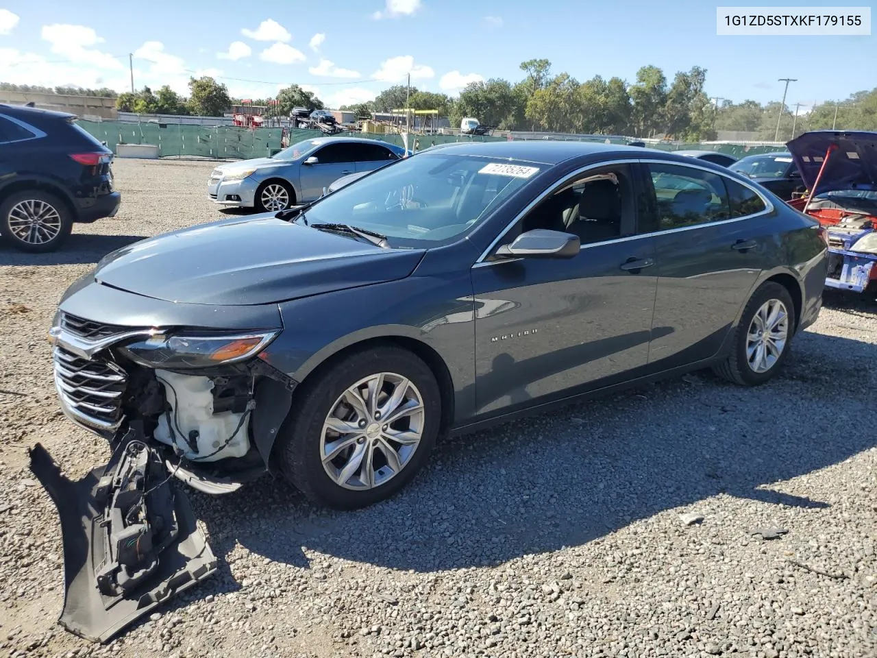 1G1ZD5STXKF179155 2019 Chevrolet Malibu Lt