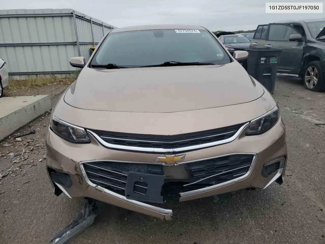 2019 Chevrolet Malibu Lt VIN: 1G1ZD5ST0JF197050 Lot: 72754574