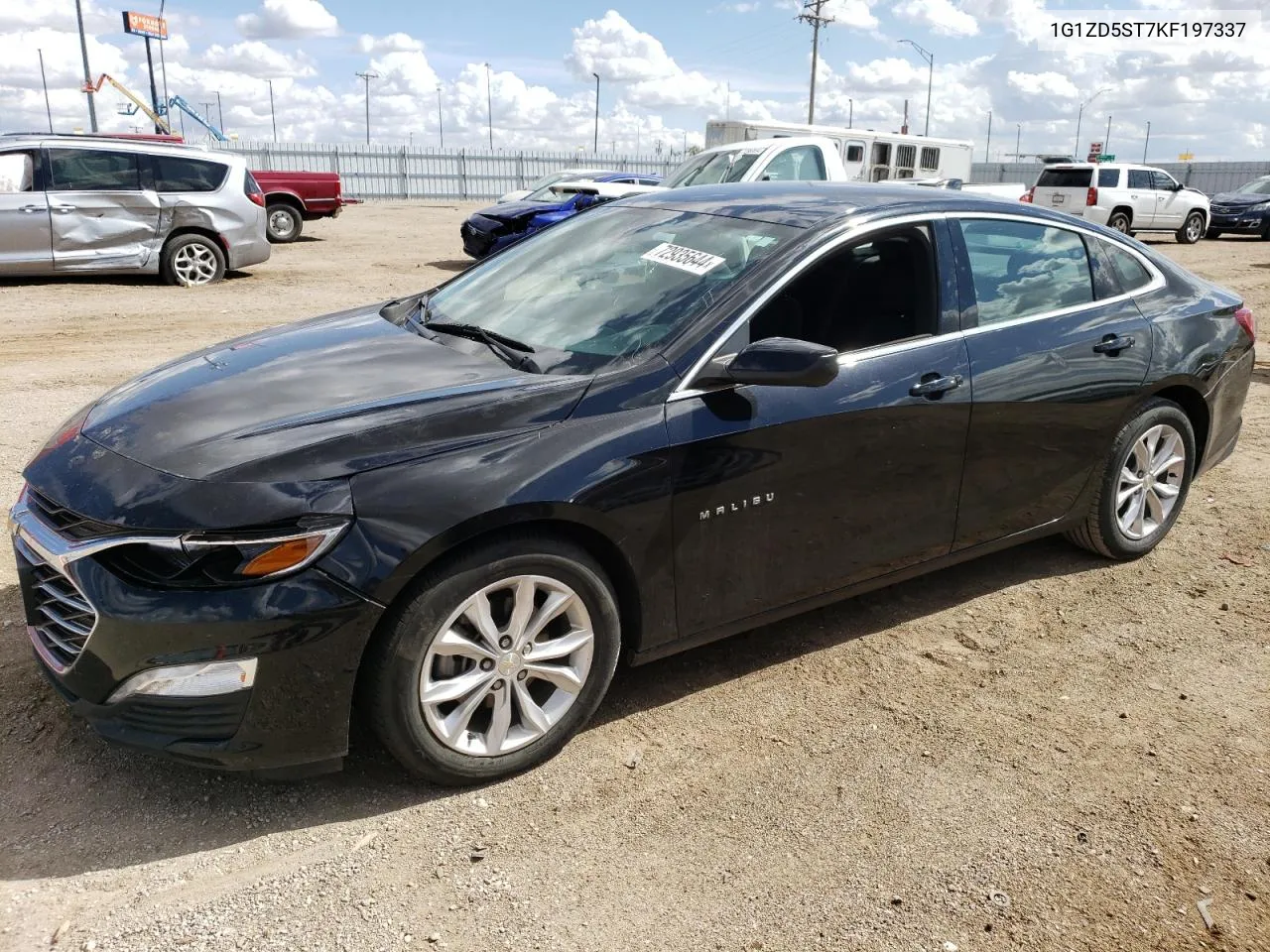 2019 Chevrolet Malibu Lt VIN: 1G1ZD5ST7KF197337 Lot: 72935644