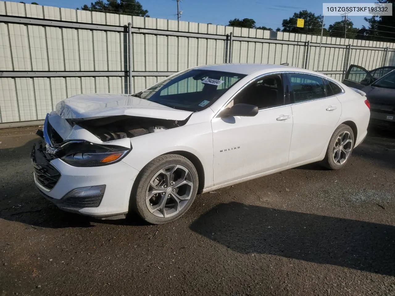 2019 Chevrolet Malibu Rs VIN: 1G1ZG5ST3KF198332 Lot: 72945694