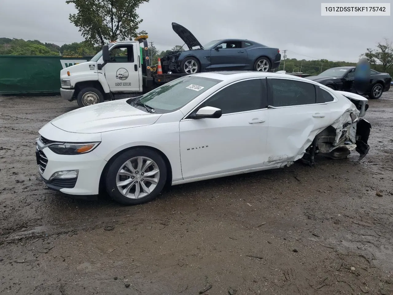 2019 Chevrolet Malibu Lt VIN: 1G1ZD5ST5KF175742 Lot: 72951084