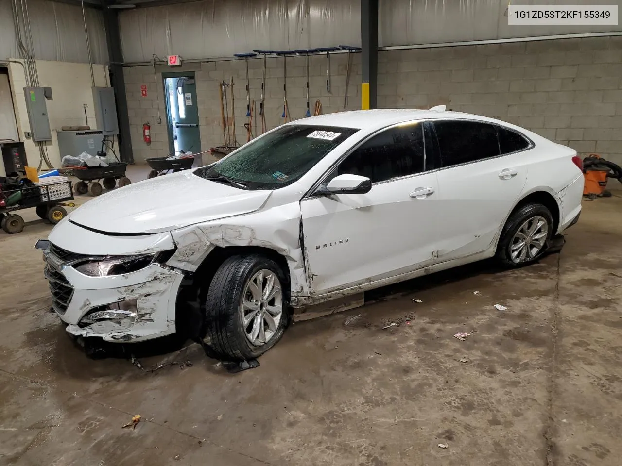 1G1ZD5ST2KF155349 2019 Chevrolet Malibu Lt