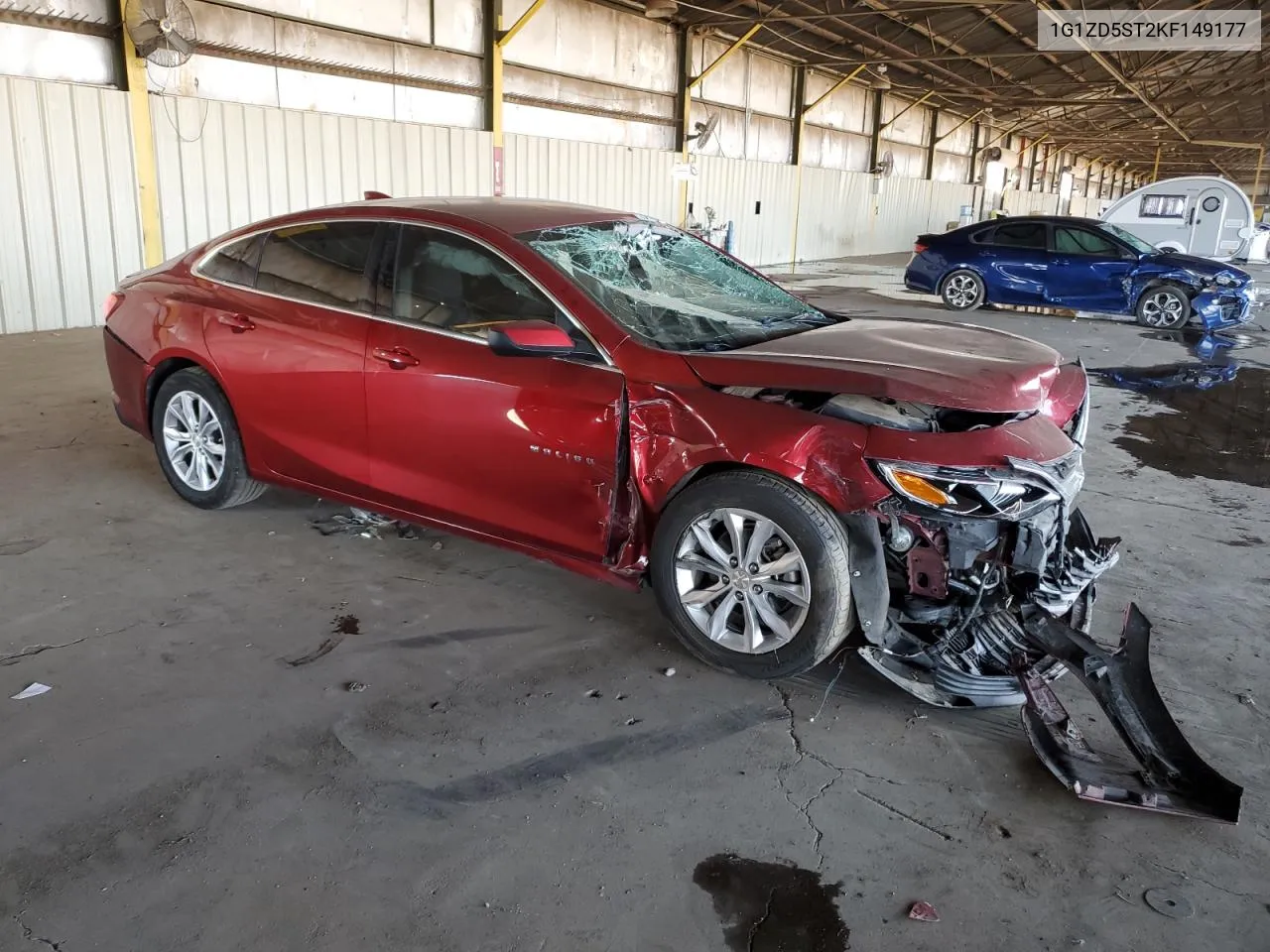 2019 Chevrolet Malibu Lt VIN: 1G1ZD5ST2KF149177 Lot: 73436684