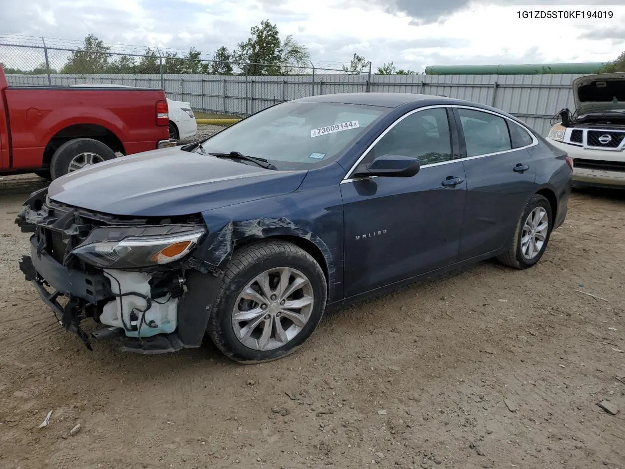 2019 Chevrolet Malibu Lt VIN: 1G1ZD5ST0KF194019 Lot: 73609144