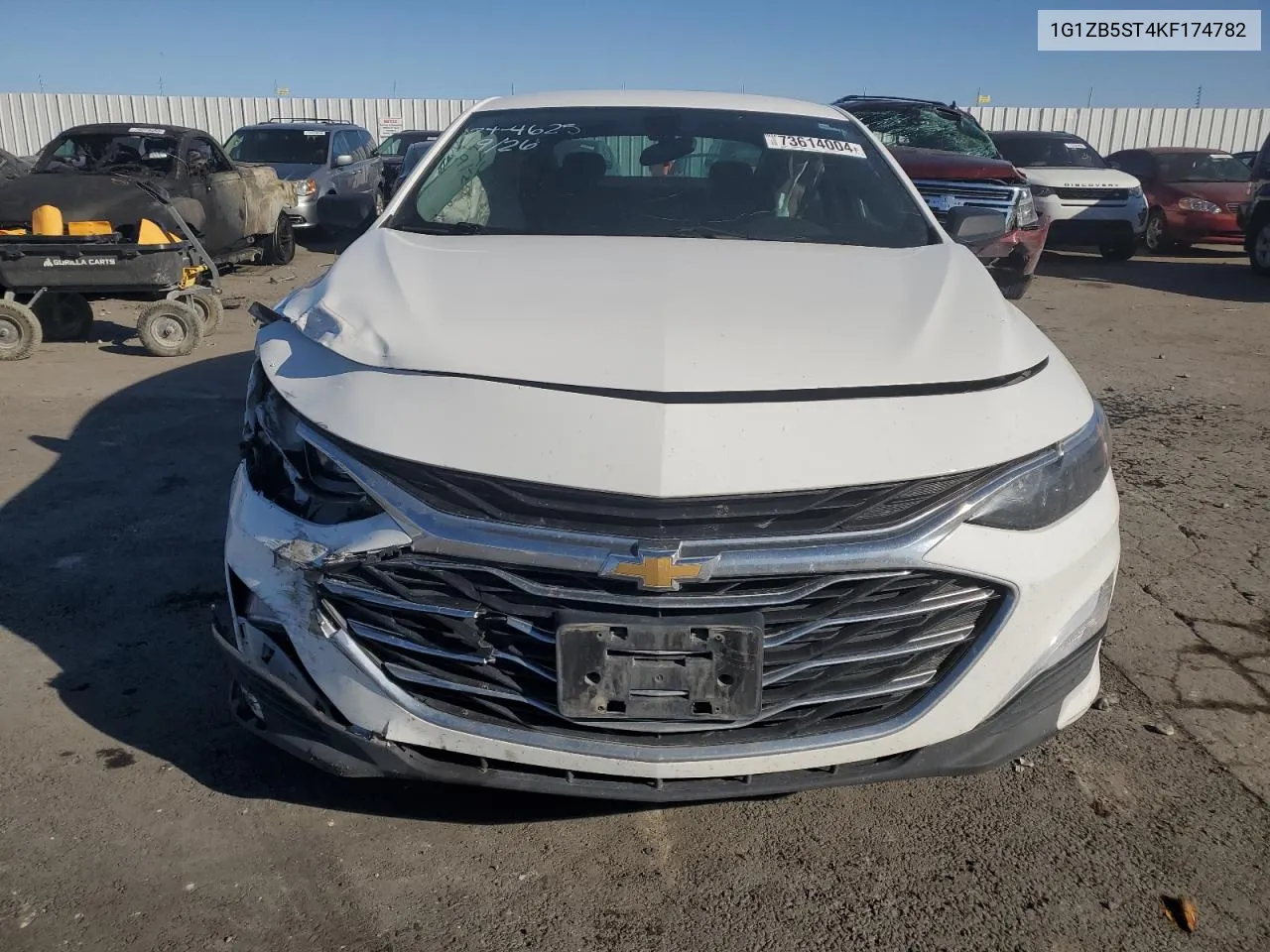 2019 Chevrolet Malibu Ls VIN: 1G1ZB5ST4KF174782 Lot: 73614004