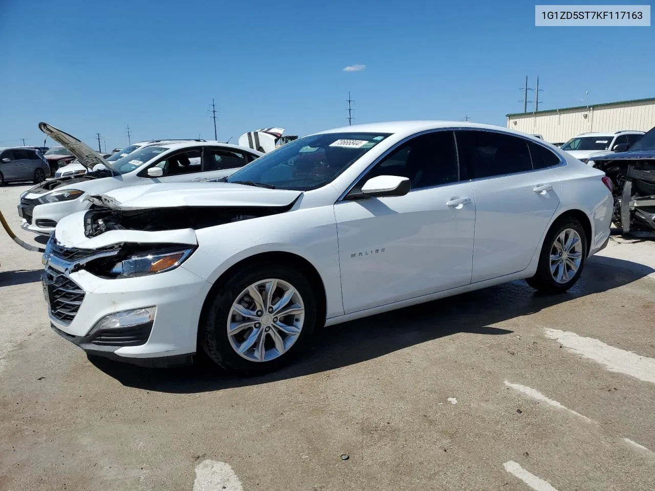 2019 Chevrolet Malibu Lt VIN: 1G1ZD5ST7KF117163 Lot: 73666844