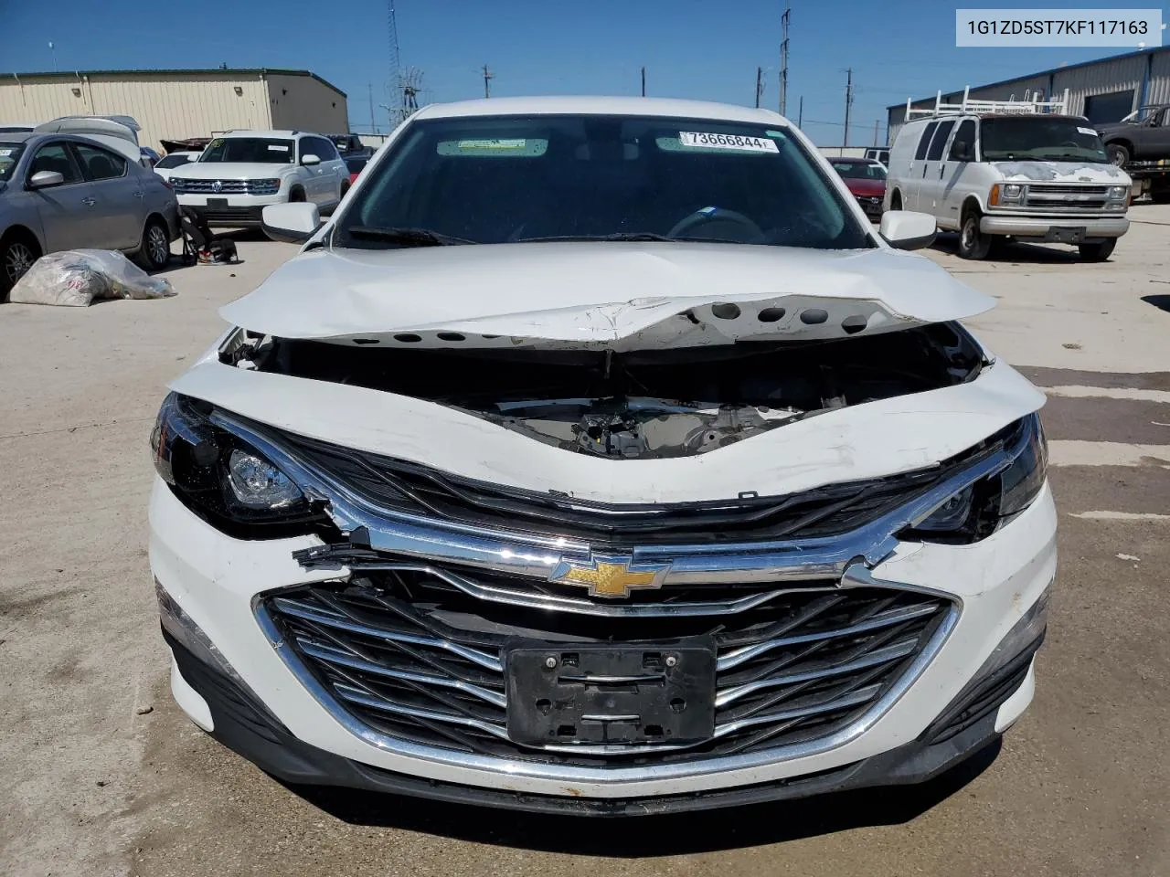 2019 Chevrolet Malibu Lt VIN: 1G1ZD5ST7KF117163 Lot: 73666844