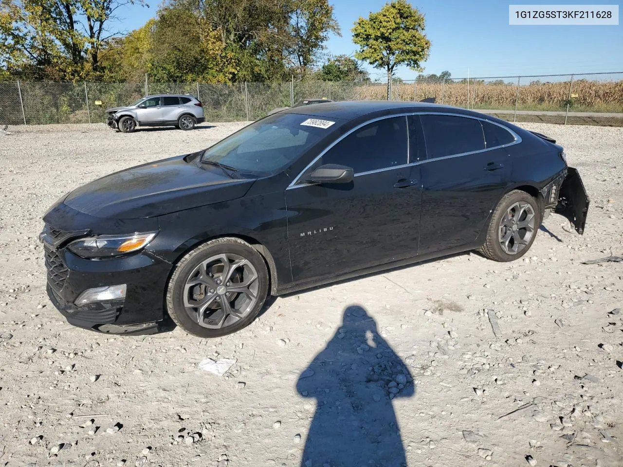 2019 Chevrolet Malibu Rs VIN: 1G1ZG5ST3KF211628 Lot: 73982894