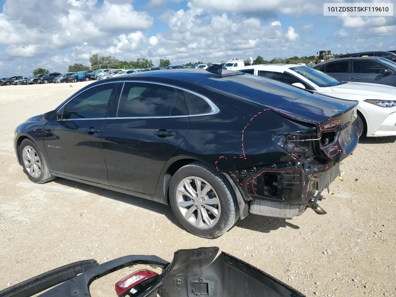 2019 Chevrolet Malibu Lt VIN: 1G1ZD5ST5KF119610 Lot: 74043284