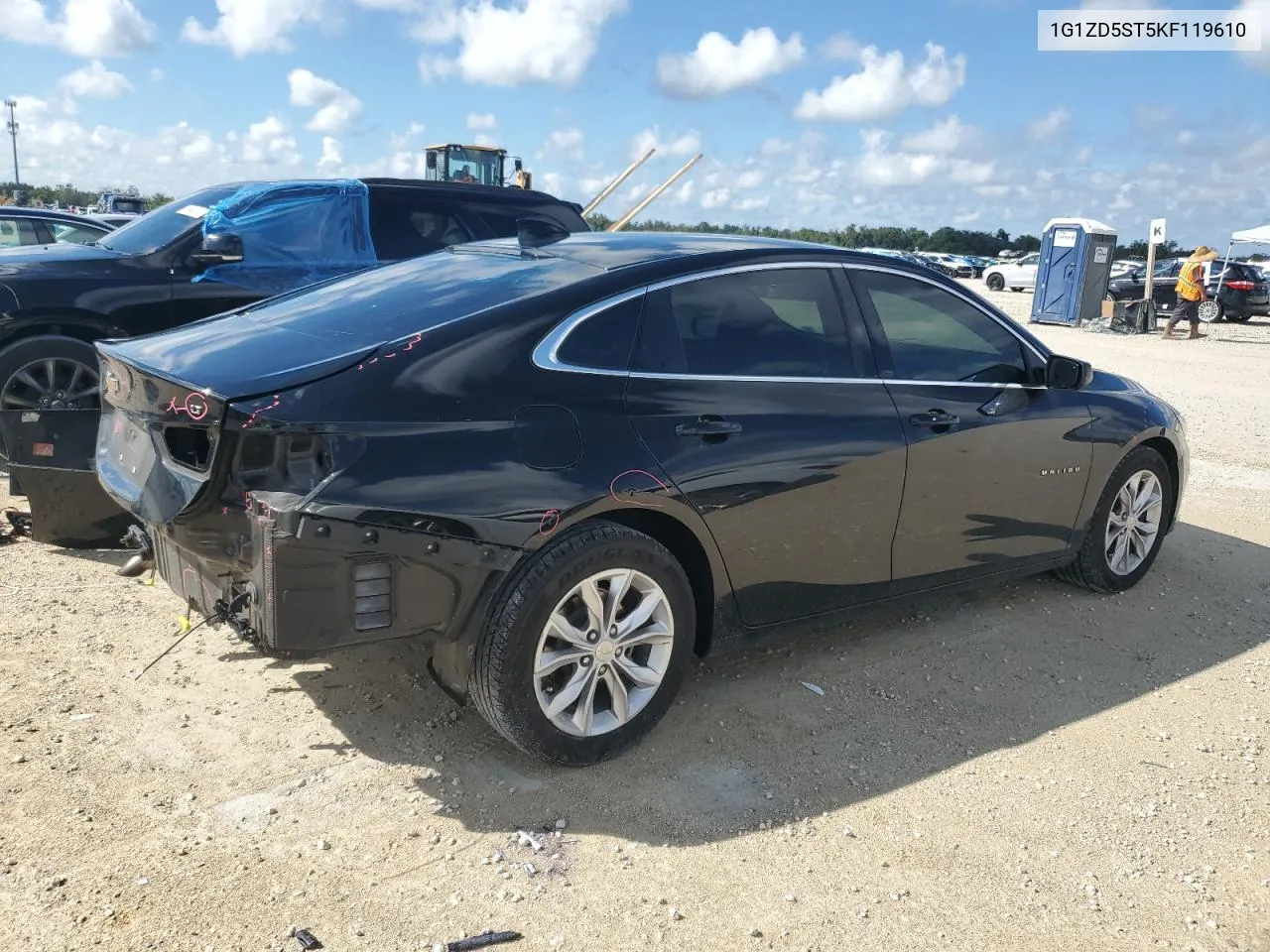 2019 Chevrolet Malibu Lt VIN: 1G1ZD5ST5KF119610 Lot: 74043284