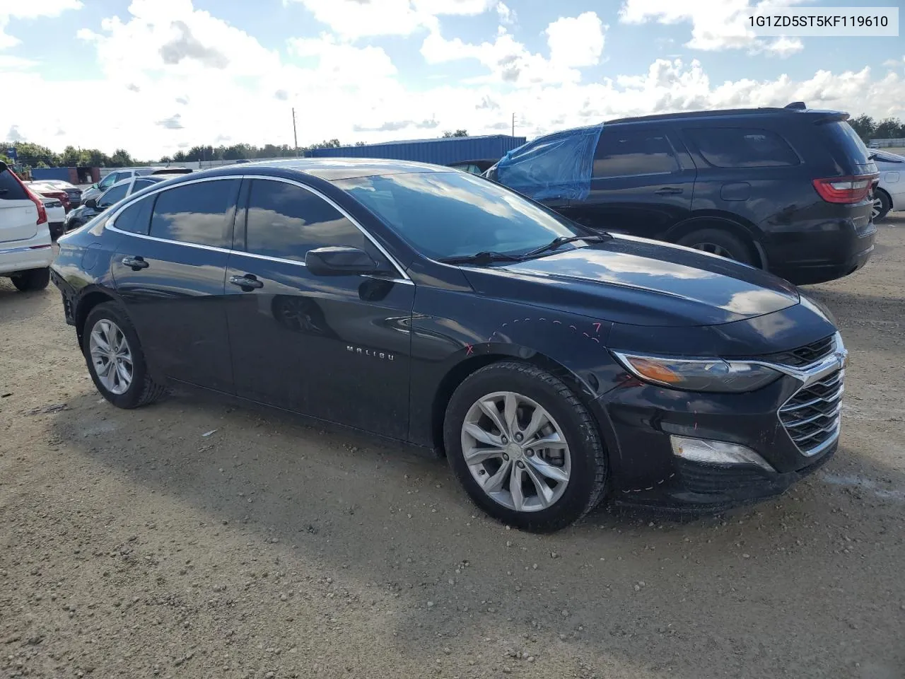 2019 Chevrolet Malibu Lt VIN: 1G1ZD5ST5KF119610 Lot: 74043284