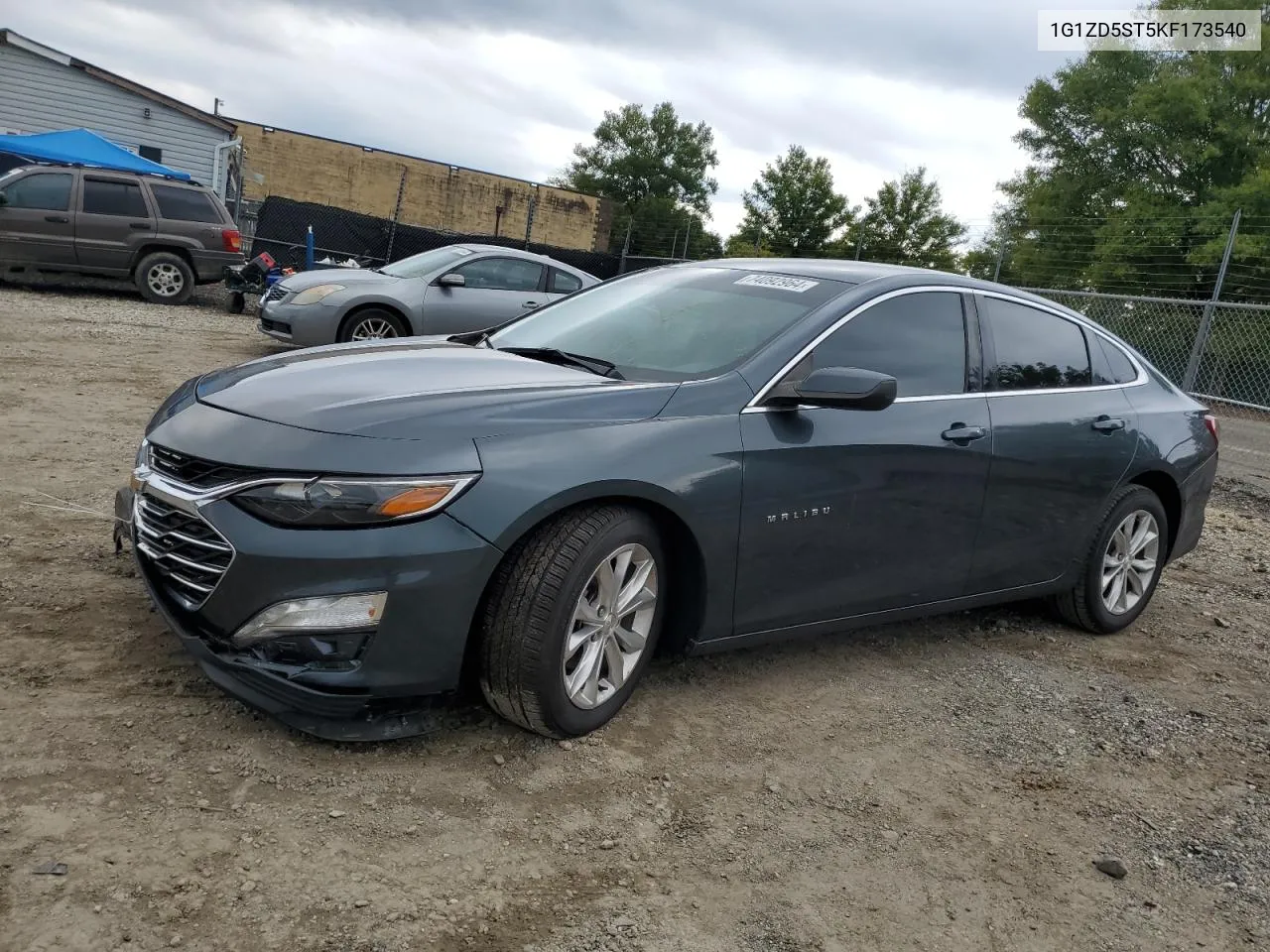 2019 Chevrolet Malibu Lt VIN: 1G1ZD5ST5KF173540 Lot: 74092964