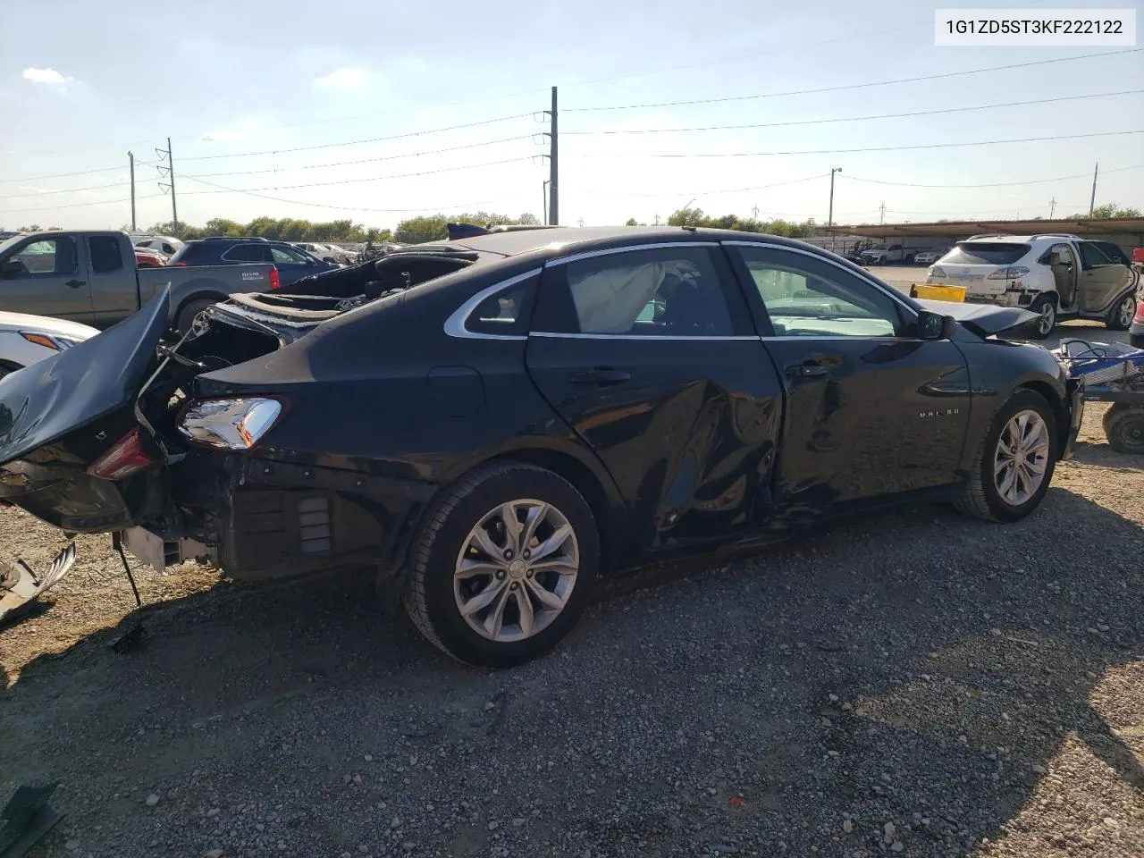 2019 Chevrolet Malibu Lt VIN: 1G1ZD5ST3KF222122 Lot: 74119934