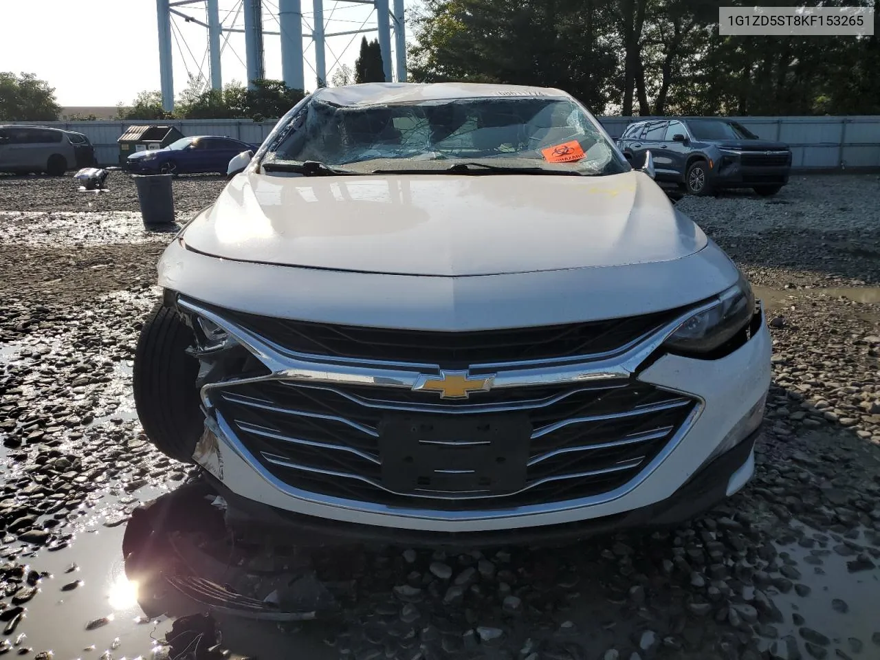 2019 Chevrolet Malibu Lt VIN: 1G1ZD5ST8KF153265 Lot: 74225014