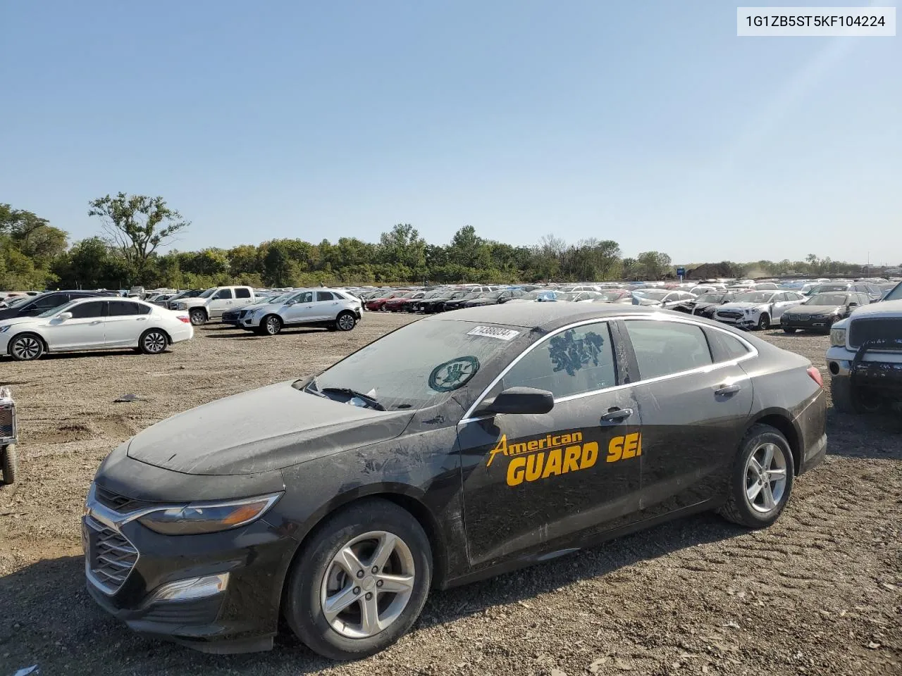 2019 Chevrolet Malibu Ls VIN: 1G1ZB5ST5KF104224 Lot: 74388034