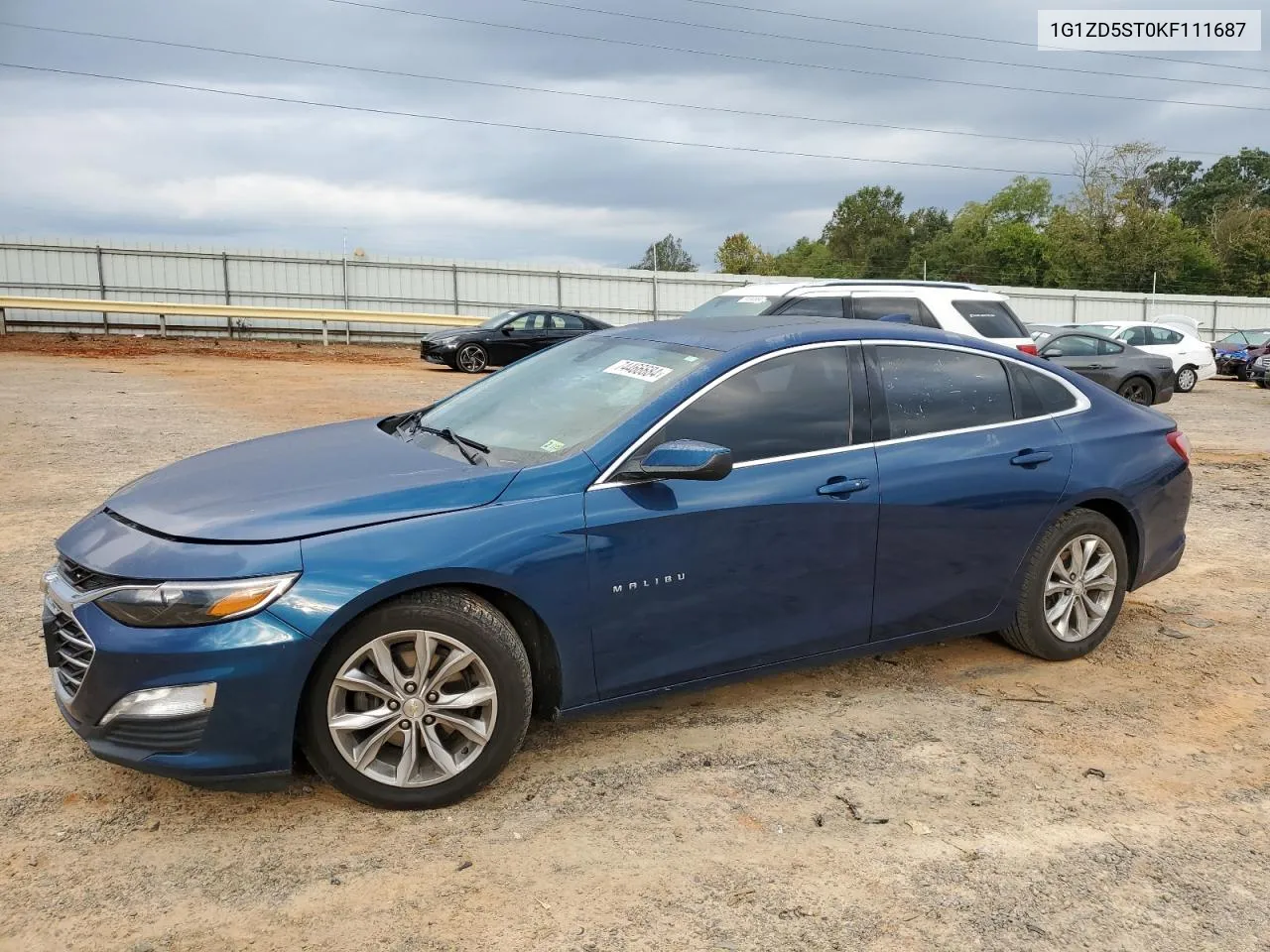 2019 Chevrolet Malibu Lt VIN: 1G1ZD5ST0KF111687 Lot: 74466684