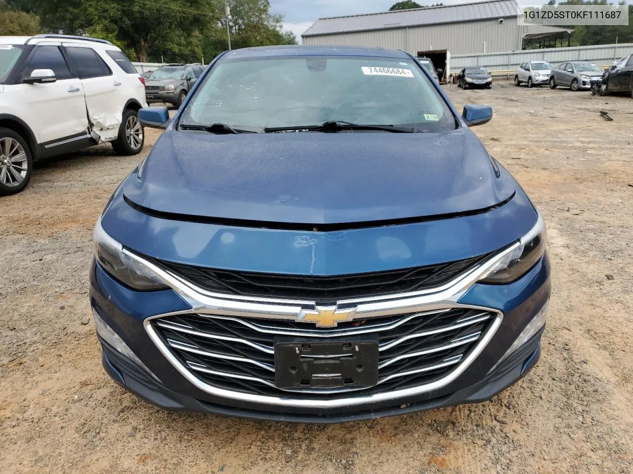 2019 Chevrolet Malibu Lt VIN: 1G1ZD5ST0KF111687 Lot: 74466684