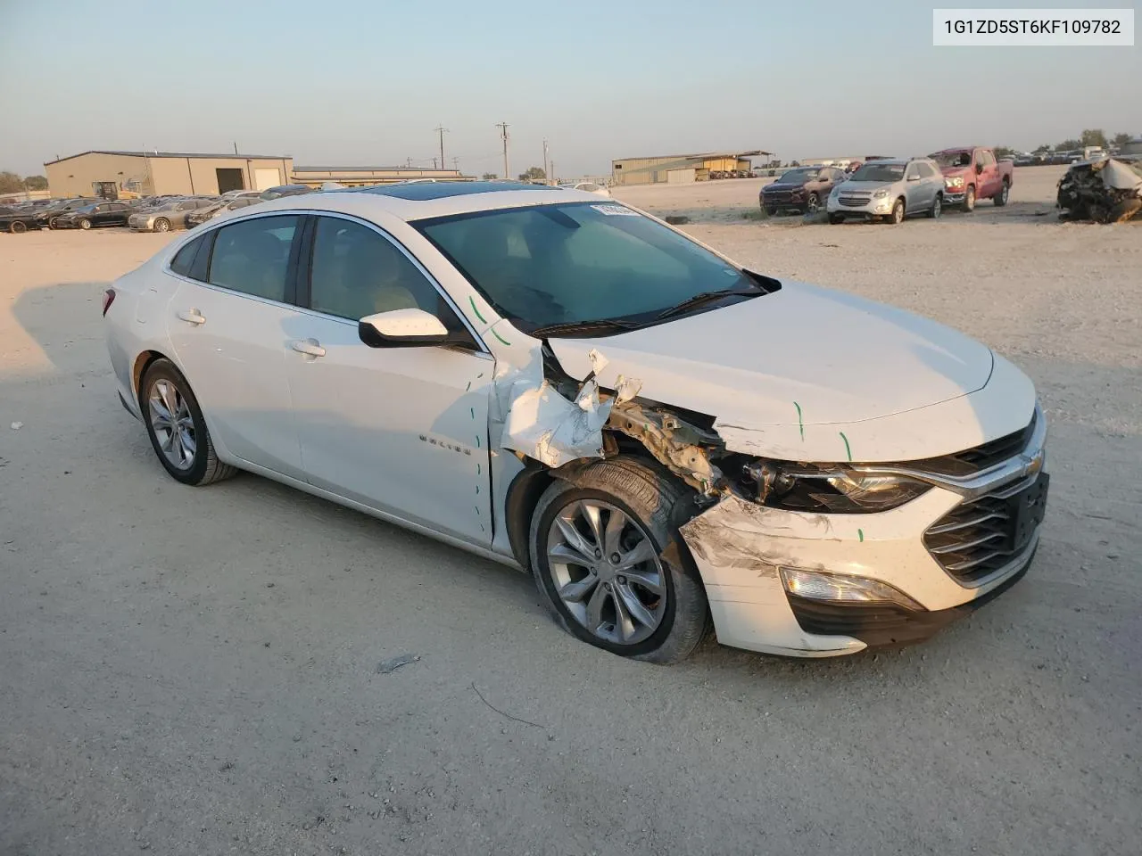 2019 Chevrolet Malibu Lt VIN: 1G1ZD5ST6KF109782 Lot: 74788144