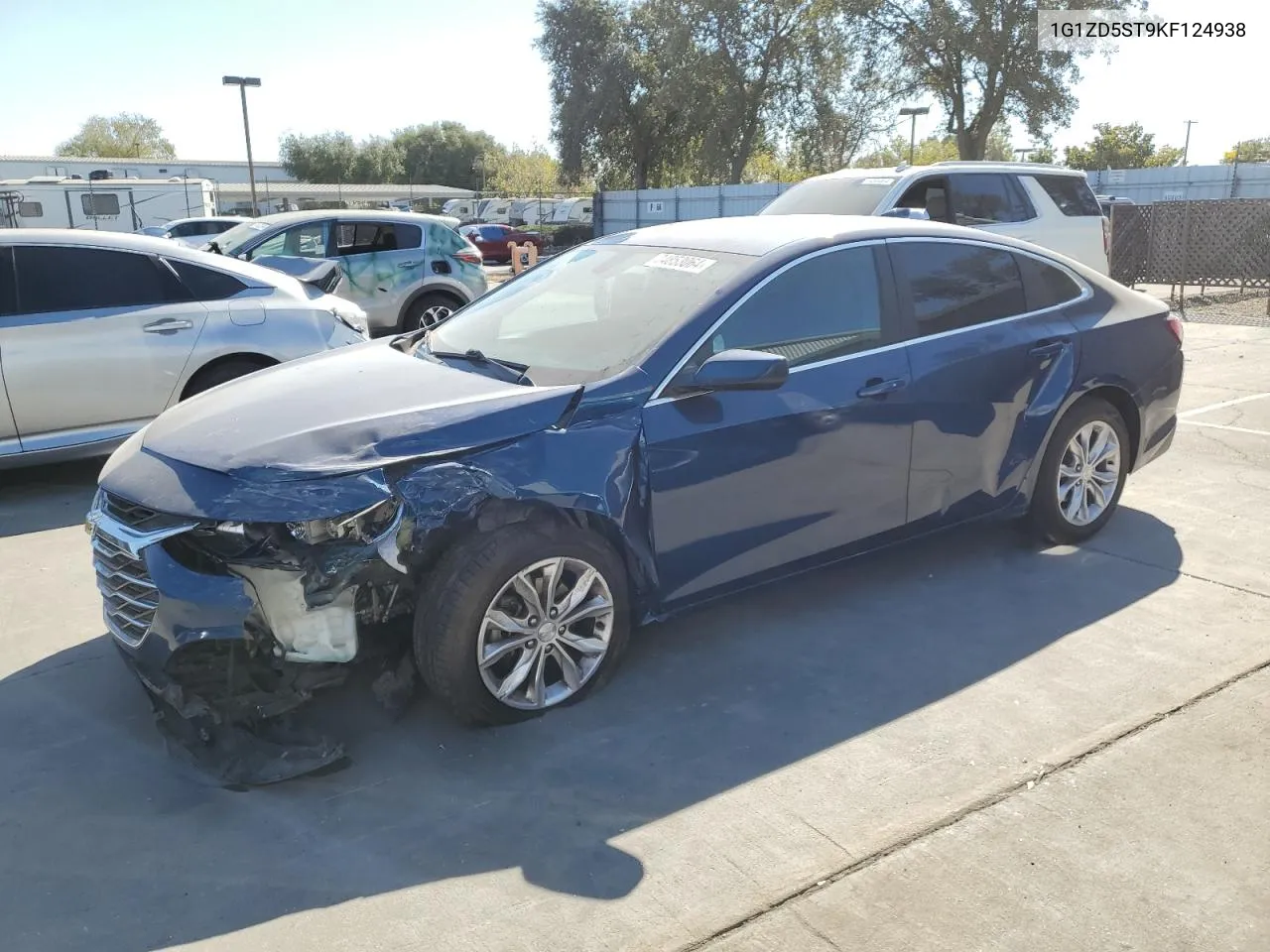 2019 Chevrolet Malibu Lt VIN: 1G1ZD5ST9KF124938 Lot: 74853064