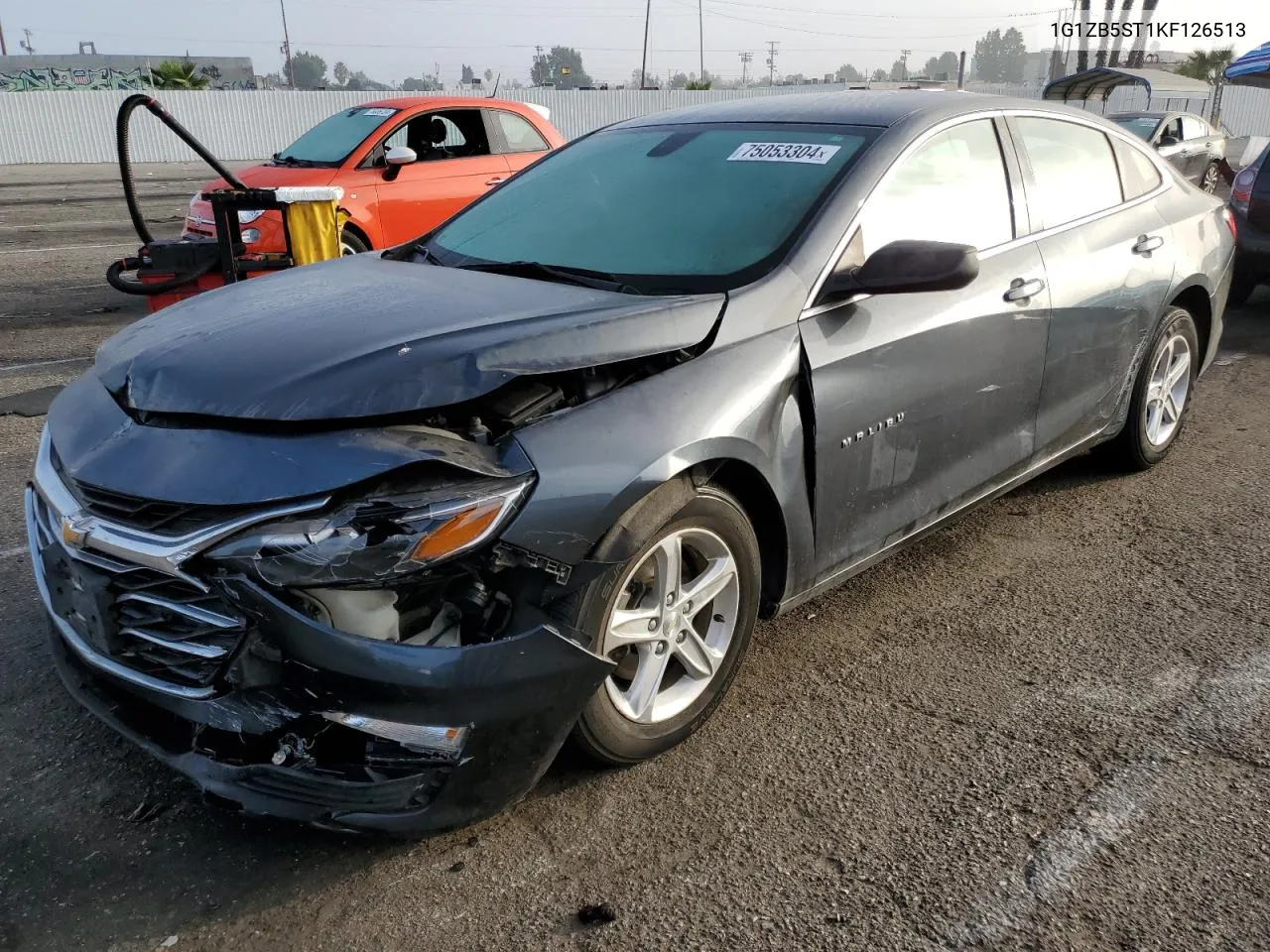 2019 Chevrolet Malibu Ls VIN: 1G1ZB5ST1KF126513 Lot: 75053304