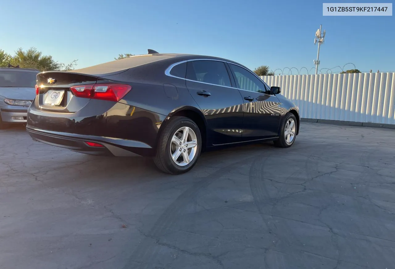 2019 Chevrolet Malibu Ls VIN: 1G1ZB5ST9KF217447 Lot: 75065834