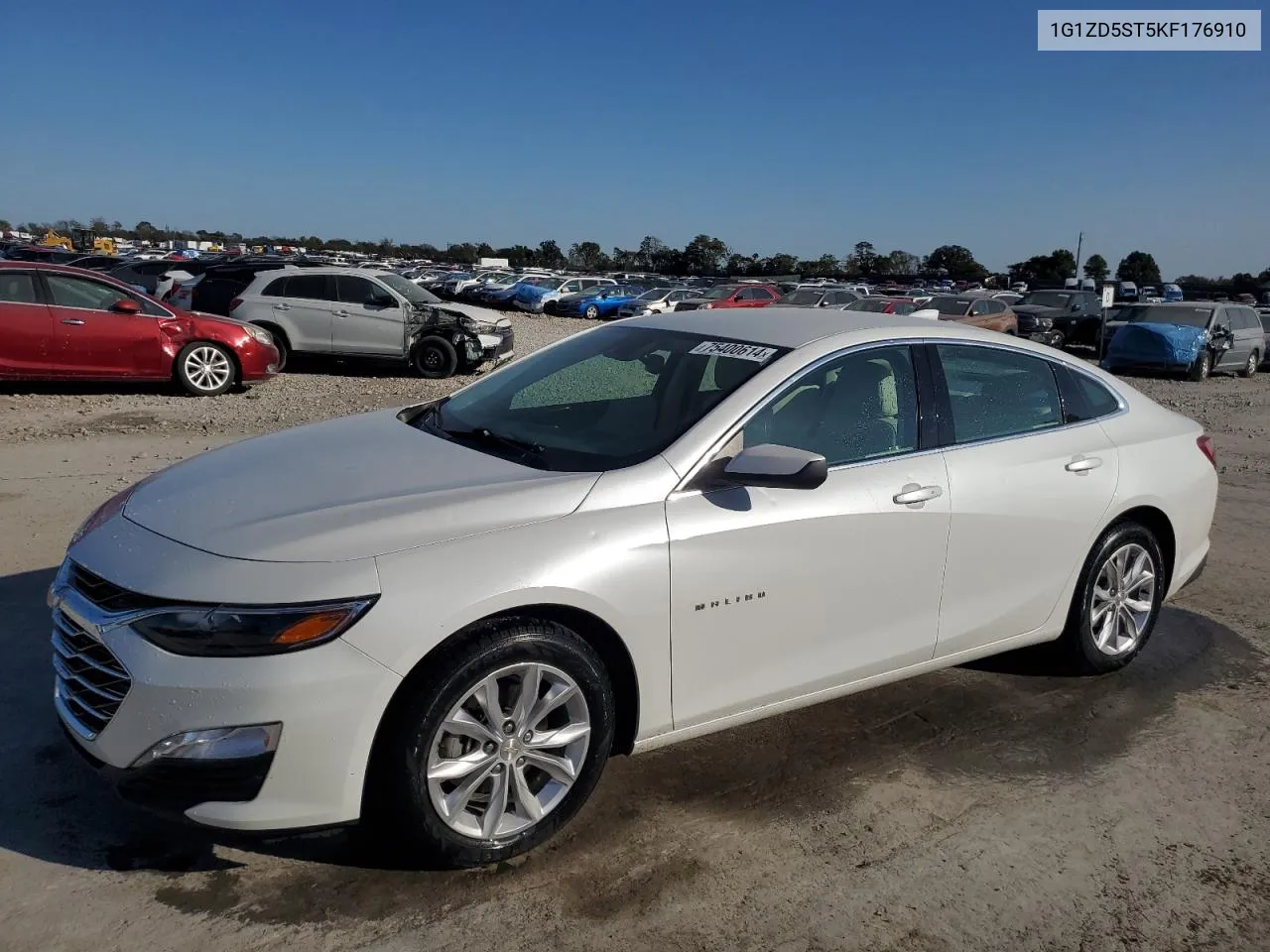 2019 Chevrolet Malibu Lt VIN: 1G1ZD5ST5KF176910 Lot: 75400614