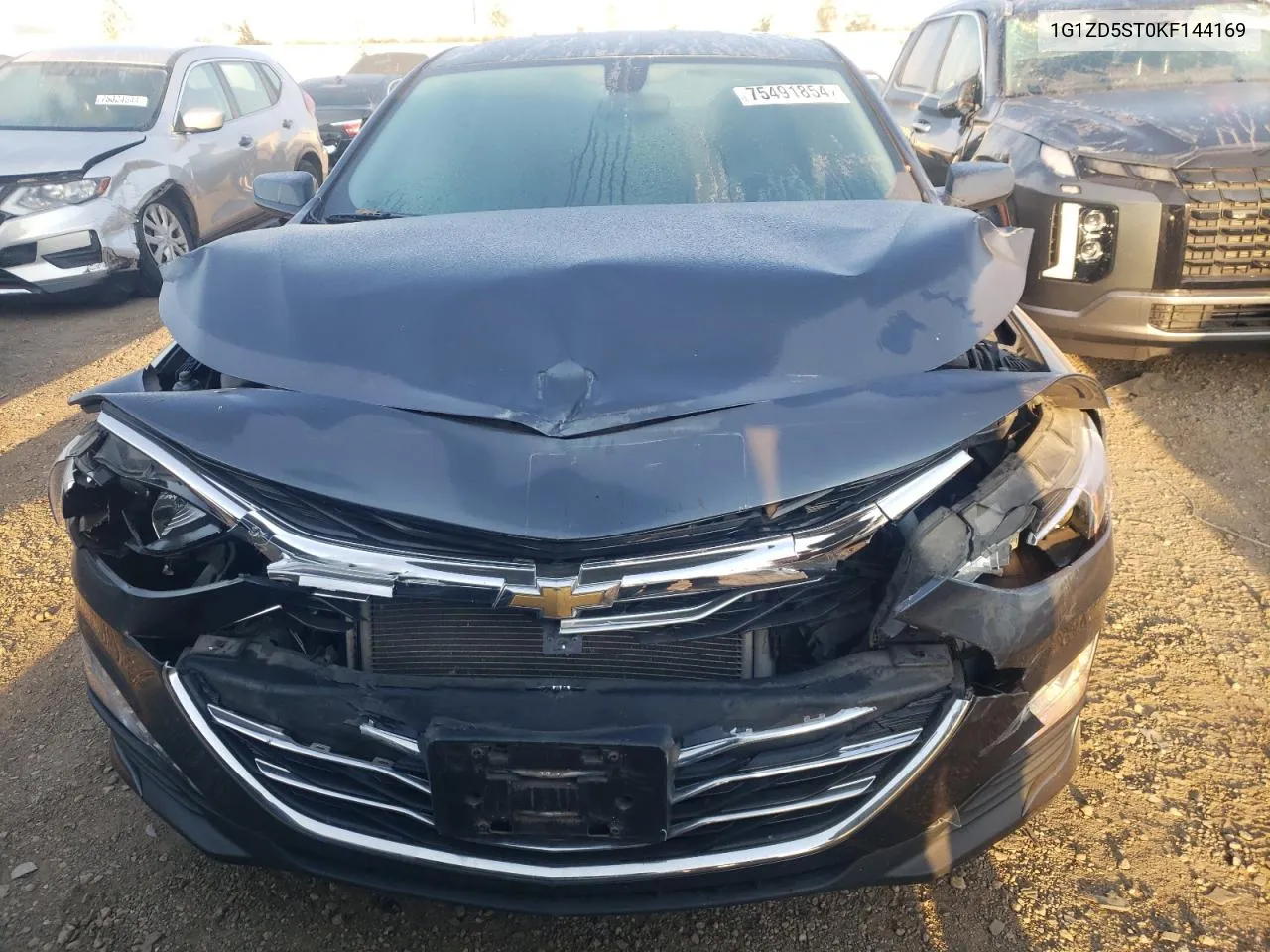 2019 Chevrolet Malibu Lt VIN: 1G1ZD5ST0KF144169 Lot: 75491854