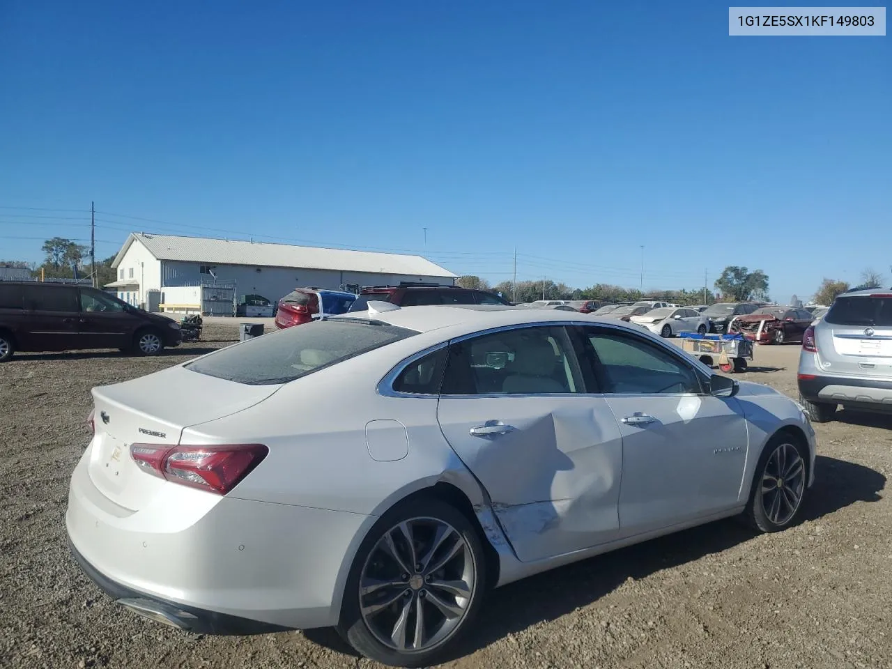 1G1ZE5SX1KF149803 2019 Chevrolet Malibu Premier