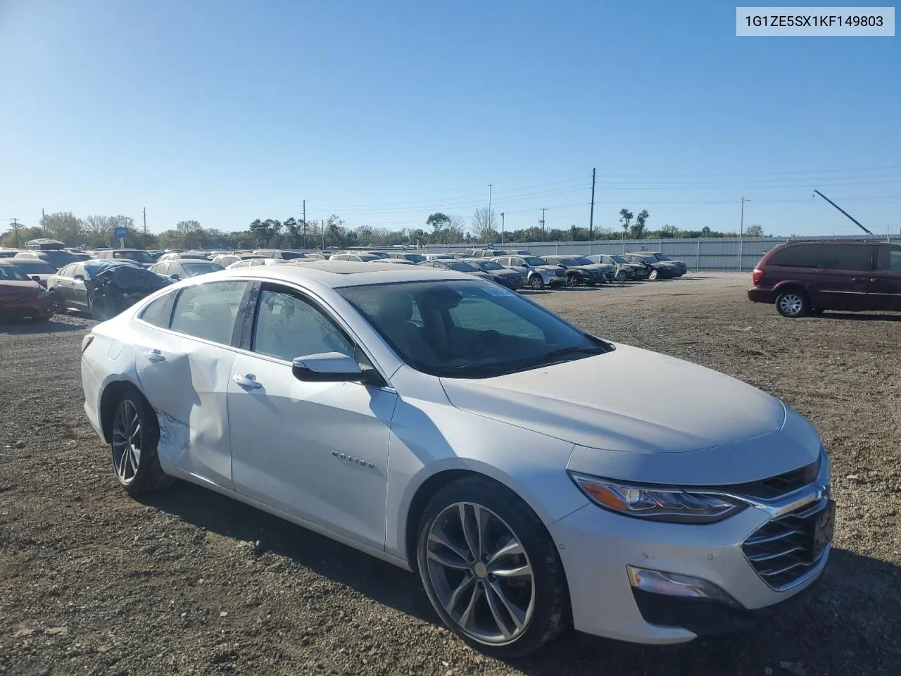 1G1ZE5SX1KF149803 2019 Chevrolet Malibu Premier