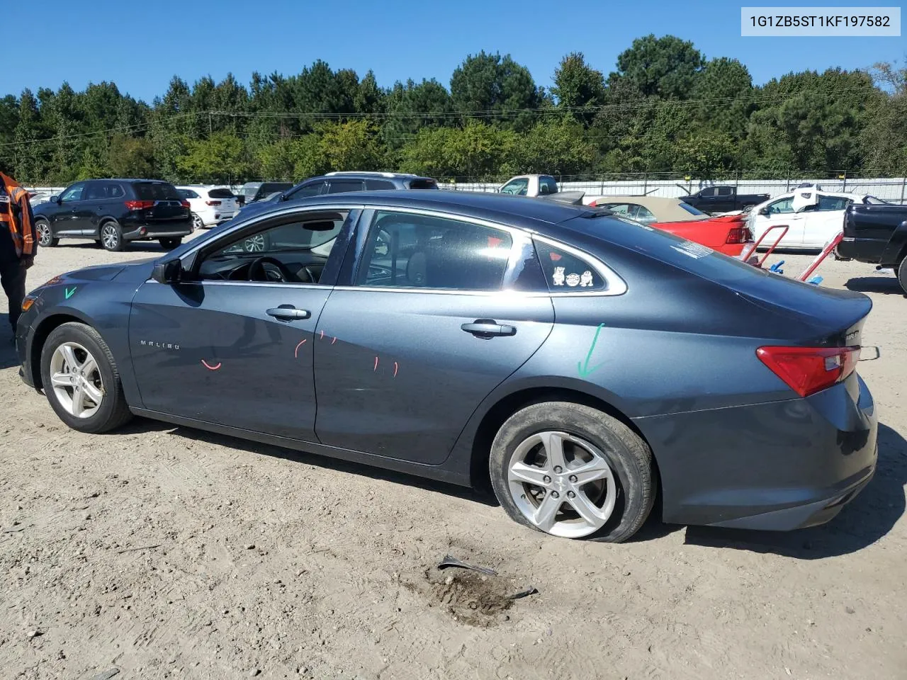 2019 Chevrolet Malibu Ls VIN: 1G1ZB5ST1KF197582 Lot: 75922914