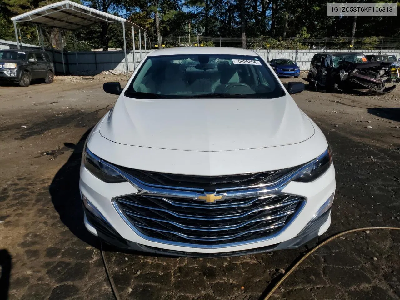 2019 Chevrolet Malibu Ls VIN: 1G1ZC5ST6KF106318 Lot: 76055864