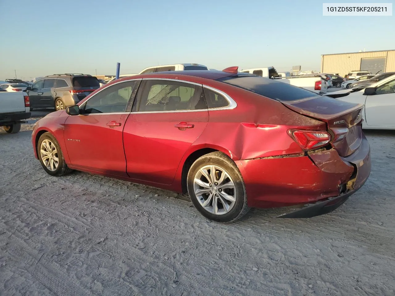 2019 Chevrolet Malibu Lt VIN: 1G1ZD5ST5KF205211 Lot: 76234134