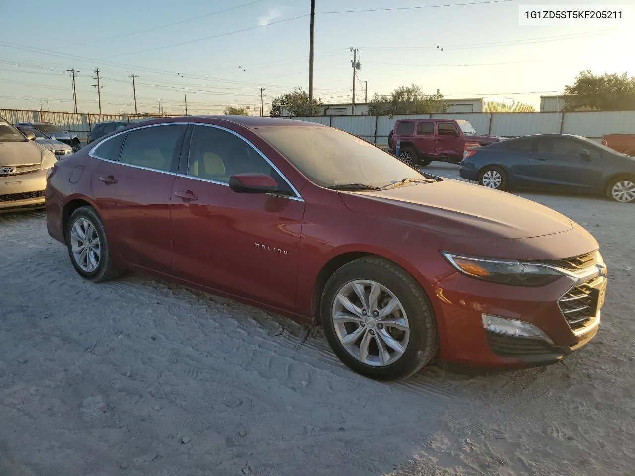 2019 Chevrolet Malibu Lt VIN: 1G1ZD5ST5KF205211 Lot: 76234134